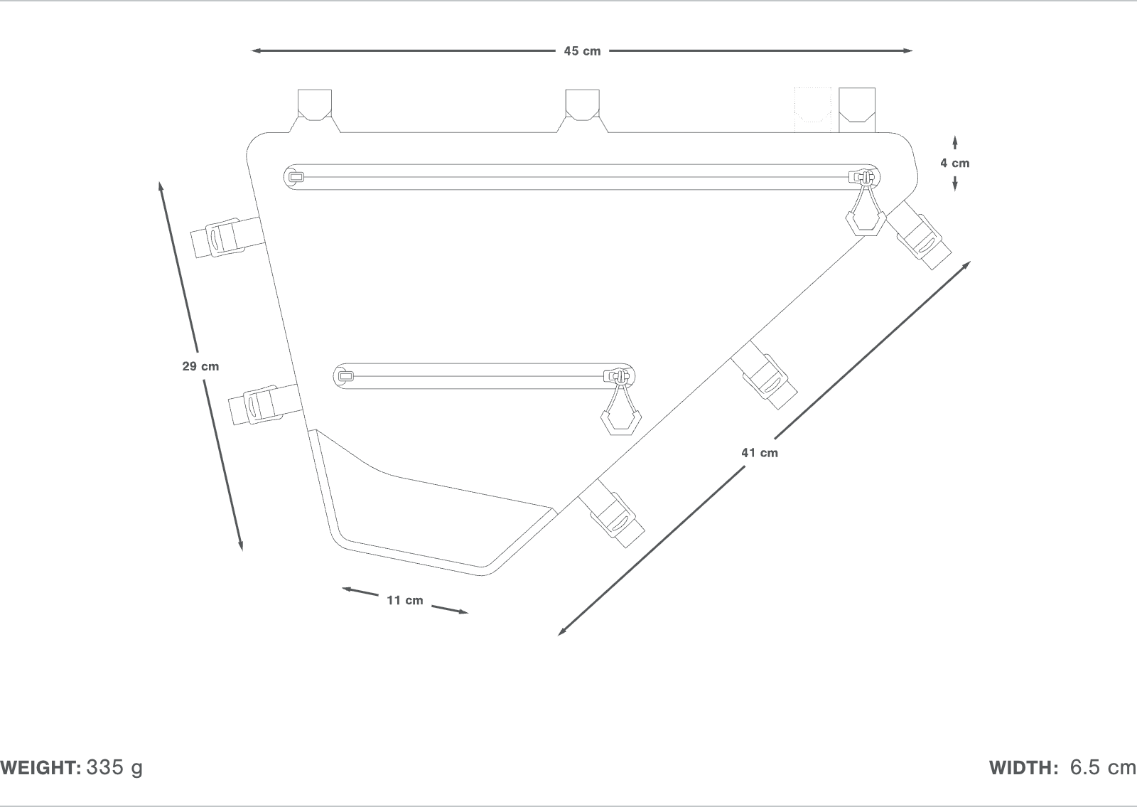 Apidura Expedition Full Frame Pack runkolaukku 7,5L