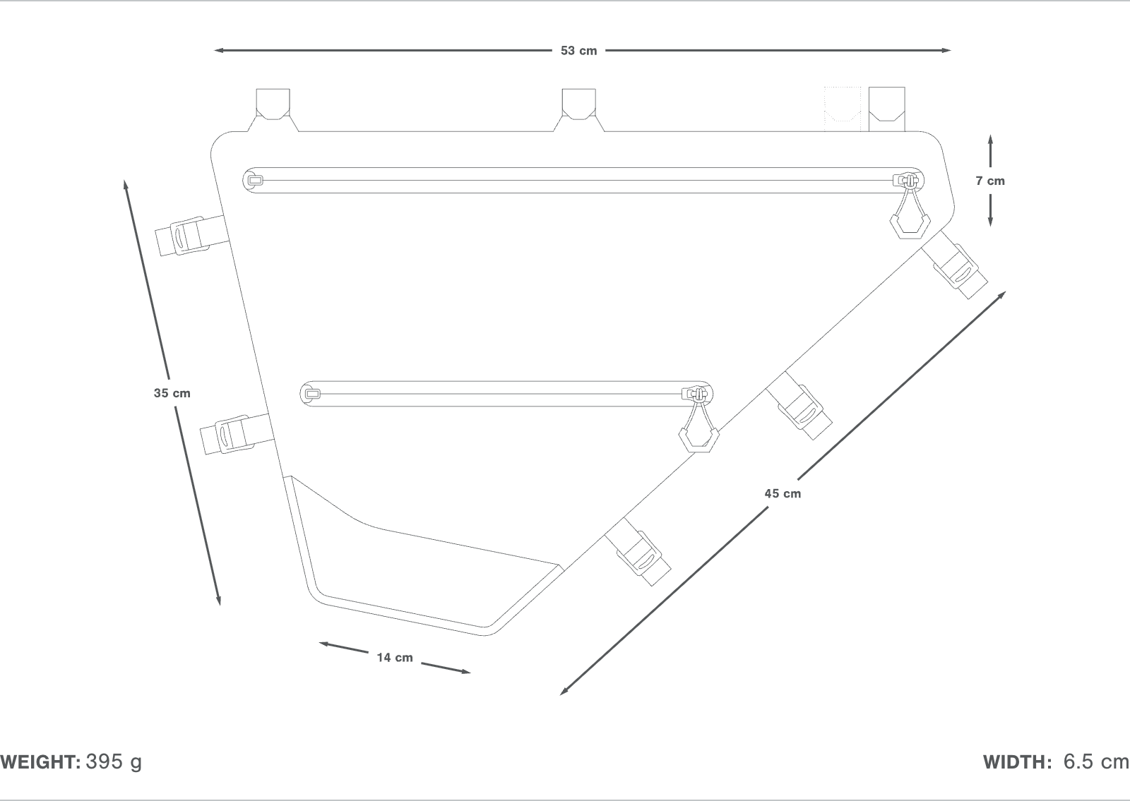 Apidura Expedition Full Frame Pack runkolaukku 14L