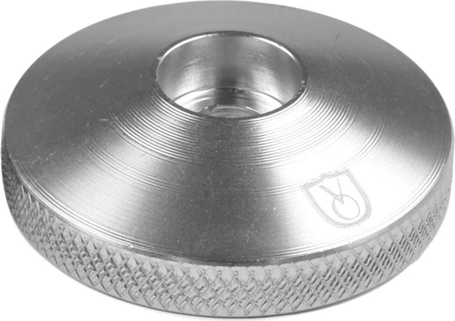 Velo Orange Knurled top cap - musta Kirkas