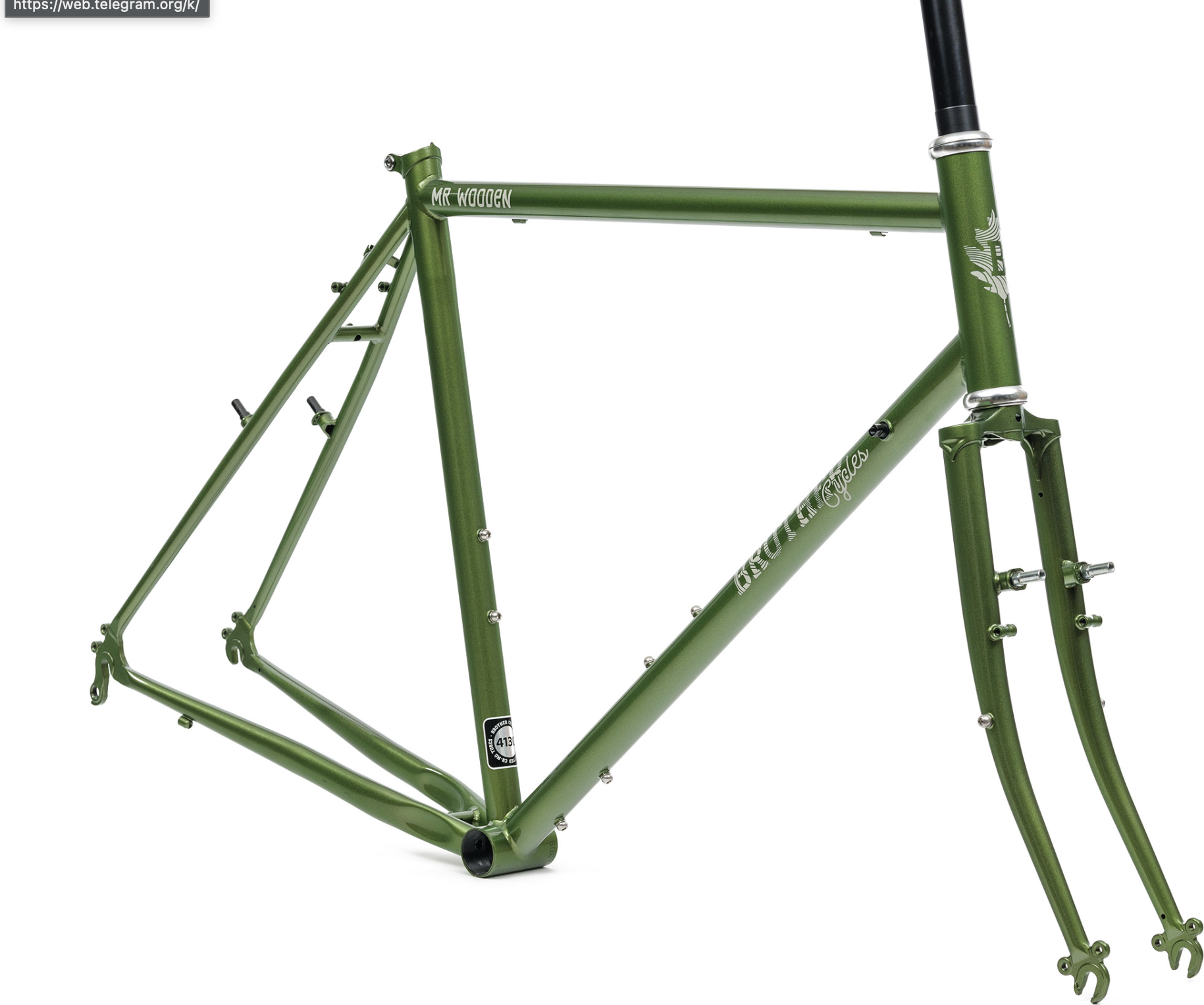 Brother Cycles Mr. Wooden Metallivihreä