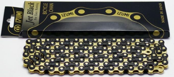 Izumi Jet Black - leveä 1/8 Kulta-musta