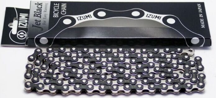 Izumi Jet Black - leveä 1/8 Hopea-musta