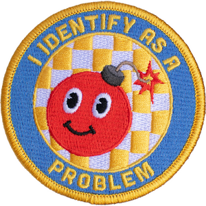 Retro Grade Supply I identify as a problem kangasmerkki