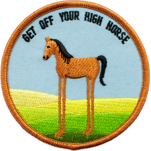 Retro Grade Supply Get of your high horse kangasmerkki