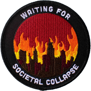 Retro Grade Supply Waiting for societal collapse kangasmerkki