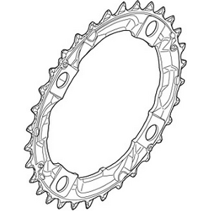 Shimano FC-M361 eturatas 38t